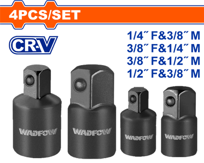 WADFOW Impact Socket Adapter Set 4pcs WMS6404