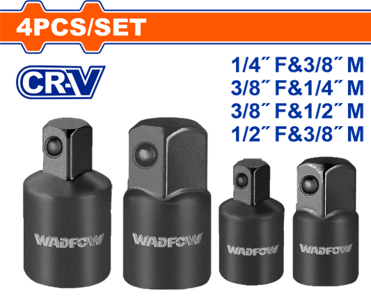 WADFOW Impact Socket Adapter Set 4pcs WMS6404