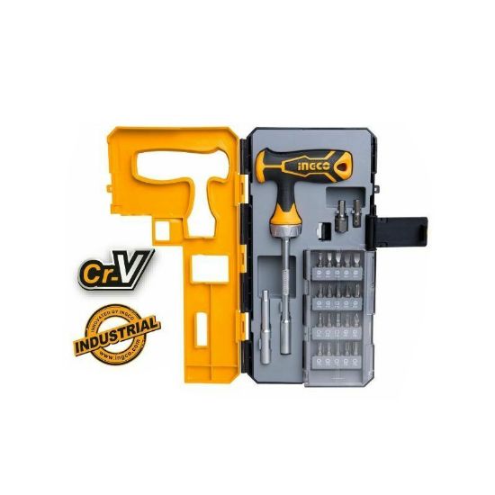INGCO Ratchet Screwdriver Set 25pcs Long Handle HKSDB0258