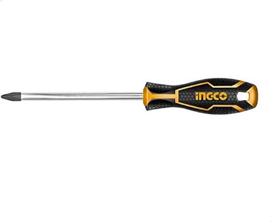 INGCO Phillips Screwdriver PH2 6.0x150mm Rubber Handle HS28PH2150