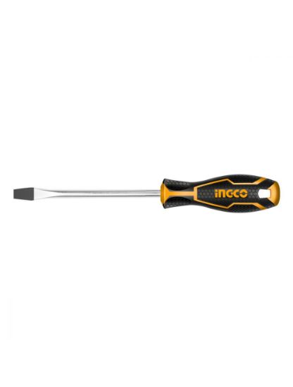 INGCO Slotted Screwdriver SL 6.5x150mm Rubber Handle HS286150