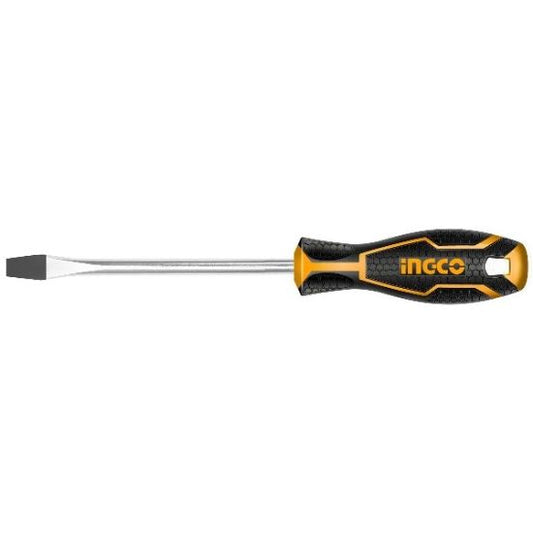 INGCO Slotted Screwdriver SL 8.0x150mm Rubber Handle HS288150