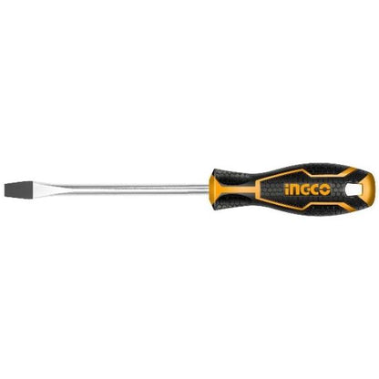 INGCO Slotted Screwdriver SL 8.0x200mm Rubber Handle HS288200