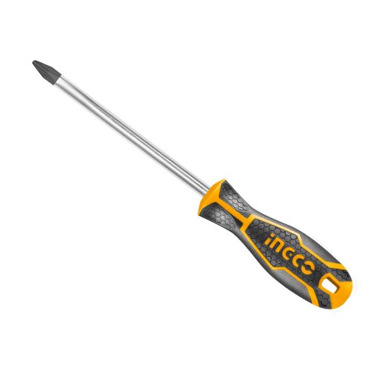 INGCO HS28PH3200 Phillips Screwdriver PH3 8x200mm Rubber Handle