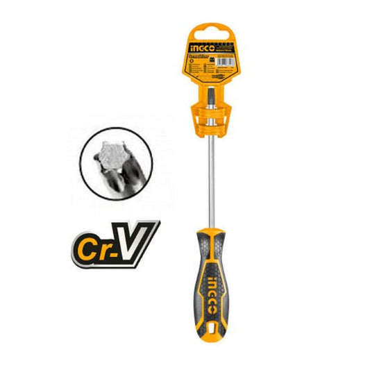 INGCO Torx Screwdriver T20 6.0x150mm Rubber Handle HS28T20150