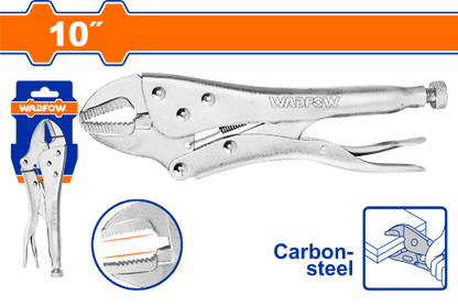 WADFOW Straight Jaw Locking Pliers 10in WLP2C10