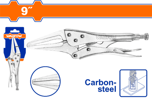 WADFOW Long Nose Locking Pliers 9in WLP3C09