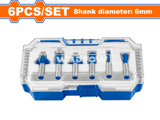 WADFOW Router Bit Set 6pcs WRKSR0106
