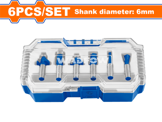 WADFOW Router Bit Set 6pcs WRKSR0106
