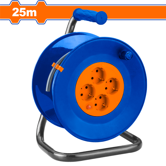WADFOW Cable Reel Extension 25m 4 Sockets WEJ8380
