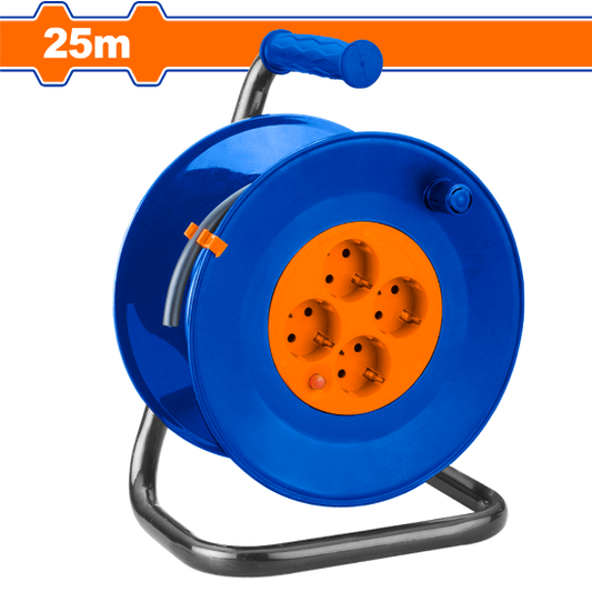 WADFOW Cable Reel Extension 25m 4 Sockets WEJ8380