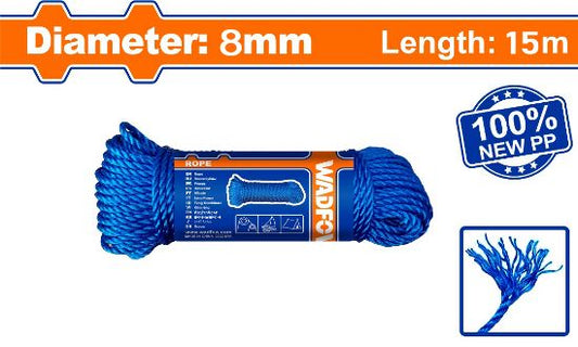 WADFOW PP Twisted Rope 8mm 15m WRZ1308