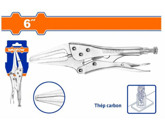 WADFOW Long Nose Locking Pliers 6in WLP3C06