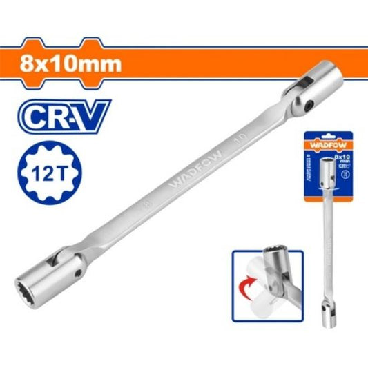 WADFOW Double End Flex Head Socket Wrench 8x9mm WTH2E01