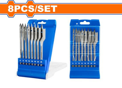 WADFOW Flat Wood Spade Bit Set 8pcs 6-25mm WWF6B08