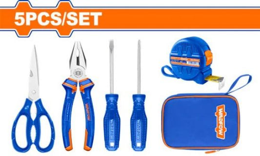 WADFOW Hand Tool Set 5pcs with Canvas Bag WHS1M05
