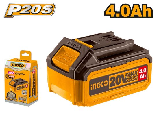 INGCO FBLI2002 | بطارية ليثيوم 20 فولت 4.0 أمبير فدار