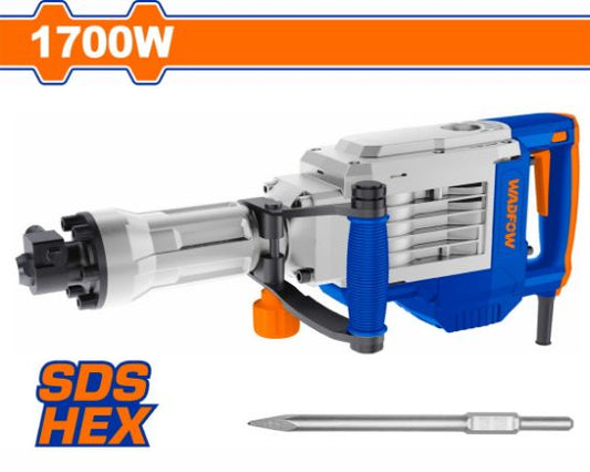 WADFOW Demolition Breaker 1700W 14kg Hex 50J WDB1D90