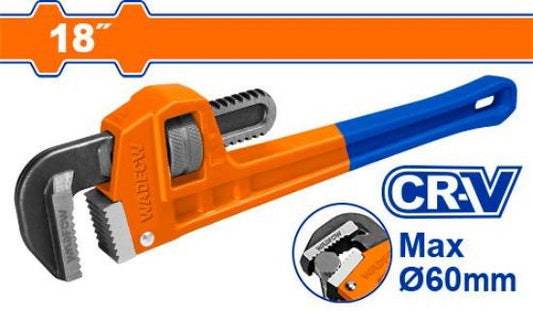 WADFOW Pipe Wrench 18in Soft Grip WPW8118