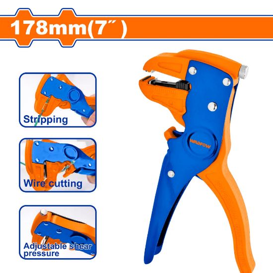 WADFOW Wire Stripper 7in 180mm 0.5-6mm WBQ8401