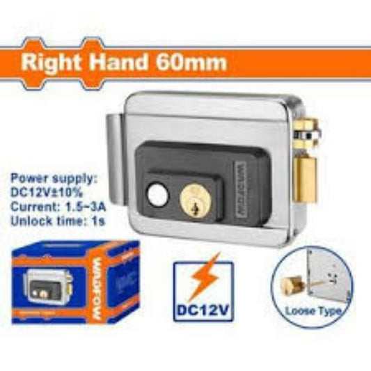 WADFOW Electric Mortise Lock 12V 60mm Right-Hand WKLZ531