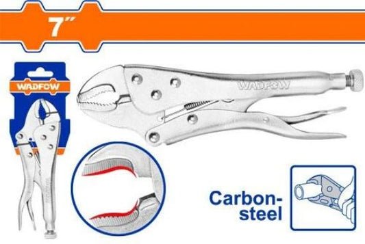 WADFOW Curved Jaw Locking Pliers 7in WLP1C07