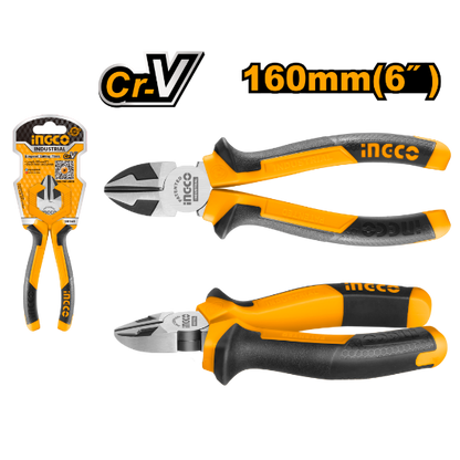 INGCO Diagonal Cutting Pliers 6in 160mm Cr-V Heavy Duty HDCP28168