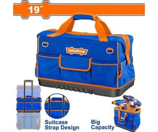 WADFOW Tool Bag 19in 25 Pockets with Plastic Base 20kg WTG3120