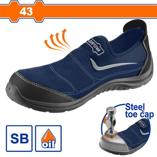 WADFOW Slip-On Safety Shoes Steel Toe SB Size 43 WSB1543