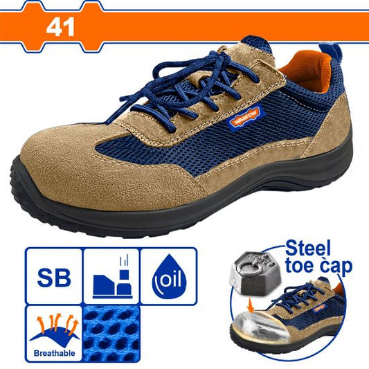 WADFOW Lace-Up Safety Shoes Steel Toe SB Size 41 WSB2541