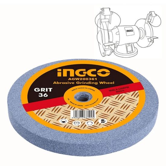 INGCO Bench Grinding Wheel 200x16x20mm P36 AGW200361