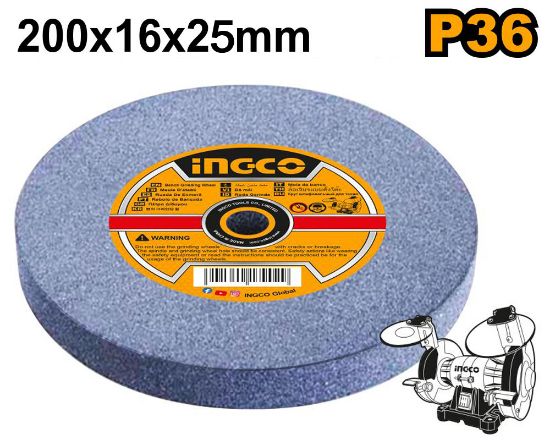 INGCO AGW2006026 | حجر جلخ ثابت 200مم خشونة P36