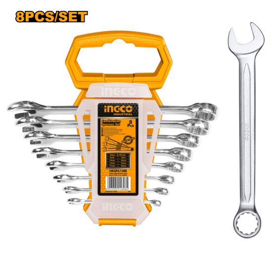 INGCO Combination Spanner Set 8pcs 6-19mm HKSPA1088-1