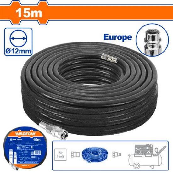 WADFOW Industrial PVC Air Hose 15m 1/4in WQG2E15
