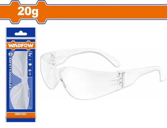 WADFOW Clear Safety Glasses Polycarbonate WSG1801