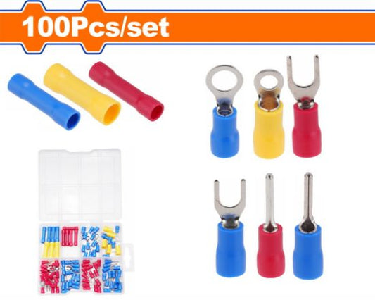 WADFOW Assorted Wire Crimp Terminal Box 100pcs WTT1B01