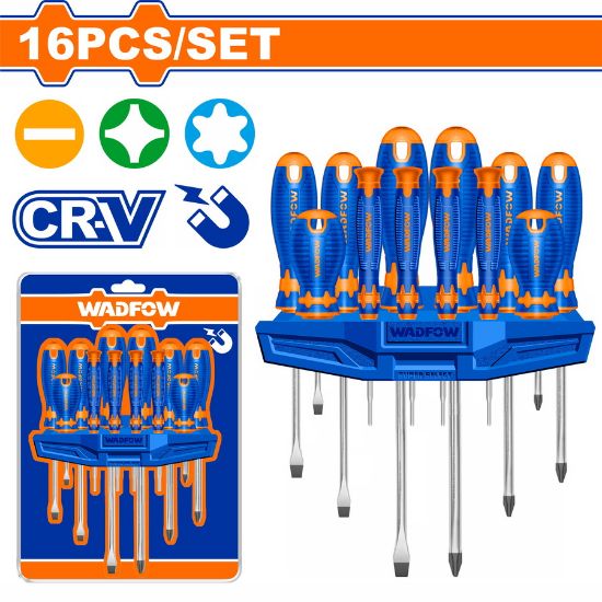 WADFOW Screwdriver Set 16pcs with Precision Screwdrivers WSS1416