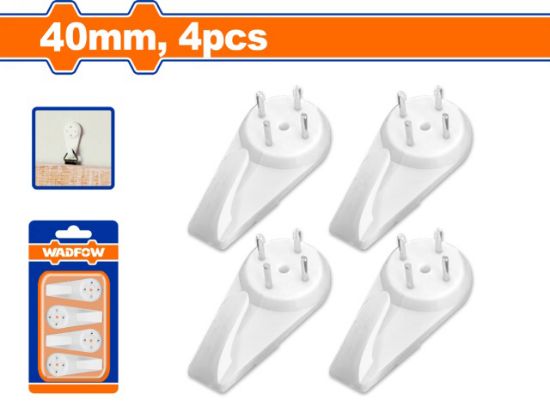 WADFOW Hard Wall Picture Hangers 40mm 4pcs WPHK1K02