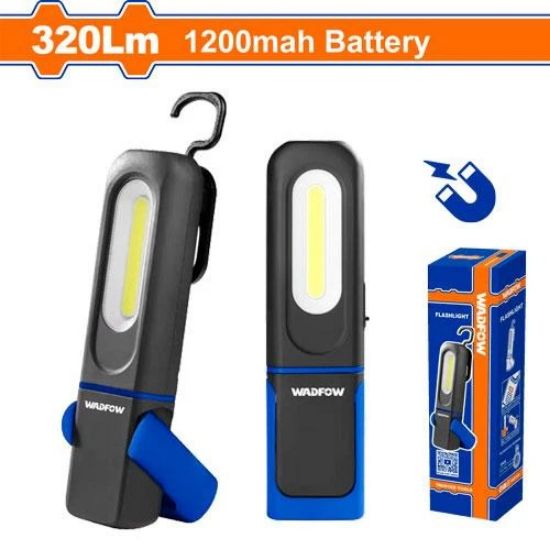 WADFOW LED Flashlight 350lm with 1200mAh Battery WFL7508