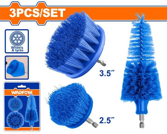 WADFOW Corner and Crevice Drill Brush Set 3pcs WND5431
