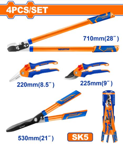 WADFOW Garden Shears Set 4pcs WPR3E04