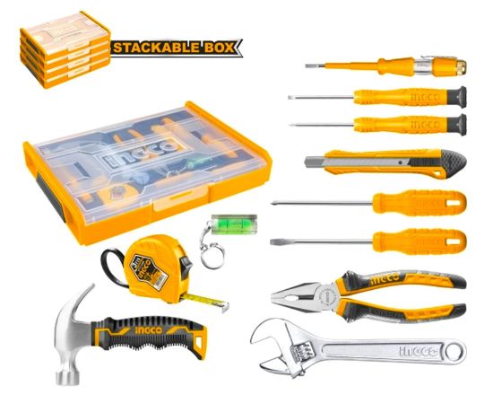 INGCO HKTV01H111 11pc Tool Set Stackable Case