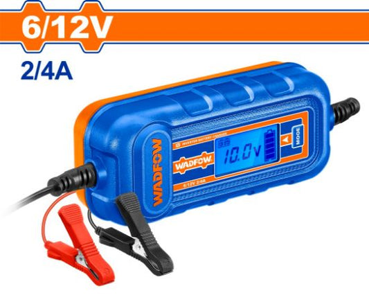 WADFOW Car Battery Charger 6/12V 4A LCD up to 140Ah WBY15041