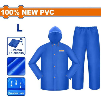 WADFOW PVC Rain Suit Size L WRC300L
