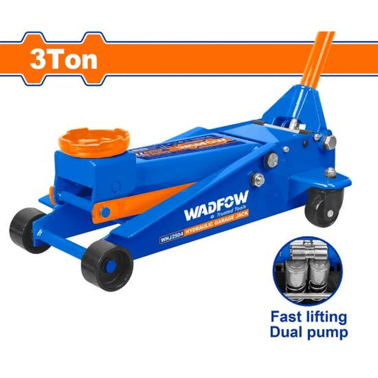 WADFOW Low Profile Trolley Jack 3 Ton Dual Pump WHJ2504