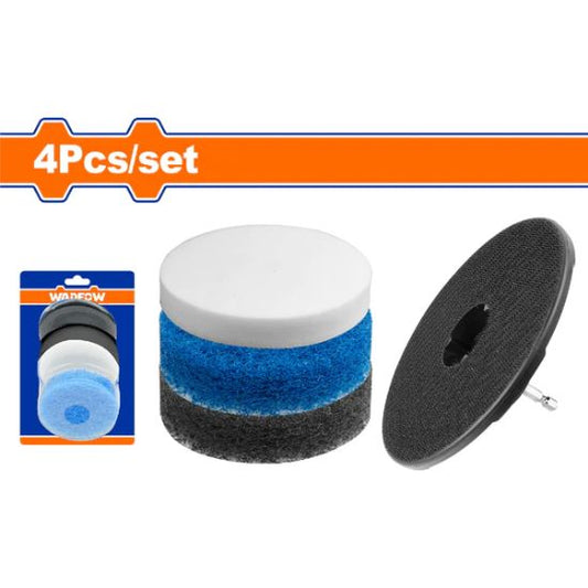 WADFOW Drill Scrubber Pad Set 3.5in 4pcs WND4406