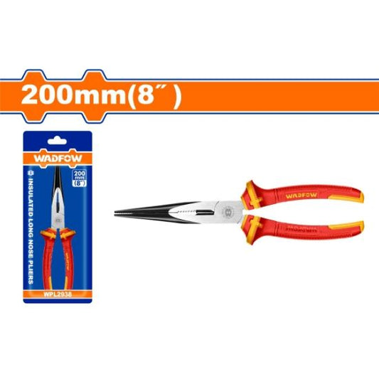 WADFOW Insulated Long Nose Pliers 1000V 8in WPL2938