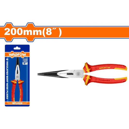 WADFOW Insulated Bent Nose Pliers 1000V 8in WPL4938
