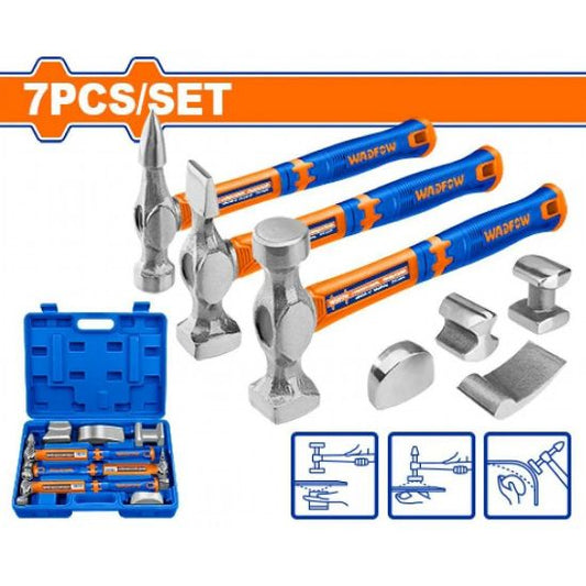 WADFOW Body and Fender Hammer and Dolly Set 7pcs WHZ1D07