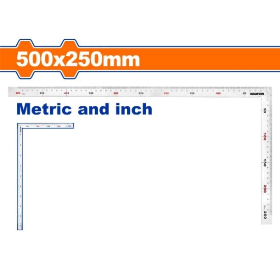 WADFOW Steel Framing Square 500x250mm WSR4350